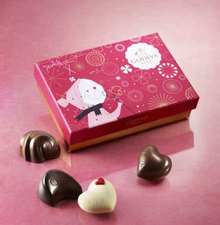 组图:GODIVA歌帝梵甜蜜推出2012情人节巧克