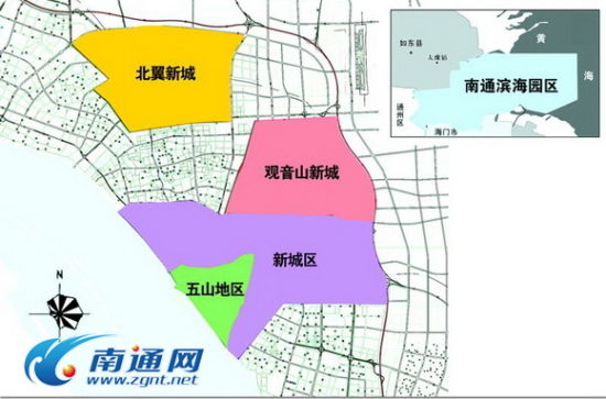 南通推进五个重点区域开发建设(图)_江苏城市