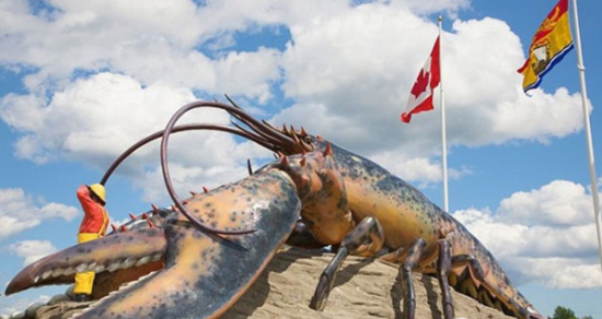 世界上最大的龙虾++地点:加拿大
