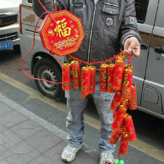 拒绝九连霾 苏城今年流行电子鞭炮